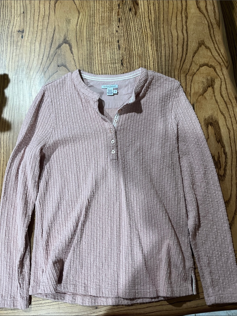 Women's Henley Rose color